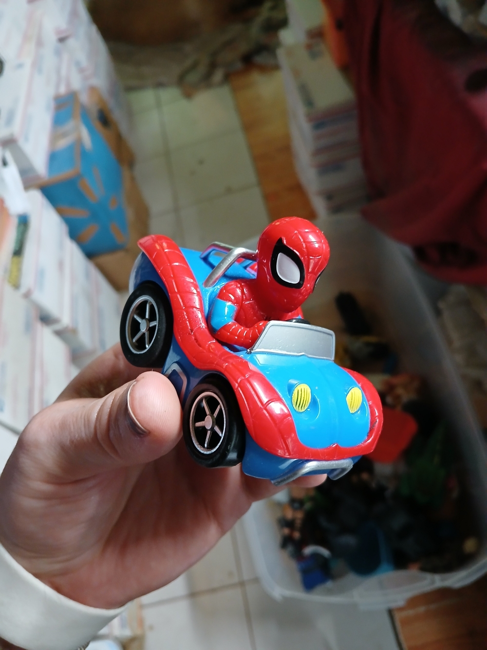 2019 Marvel Jam'n Action Car featuring Spider-Man
